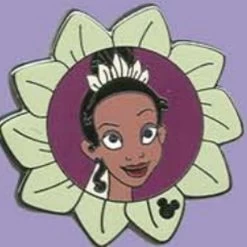 Disney Hidden Mickey Pin - 2011 Series - Tiana - Flower