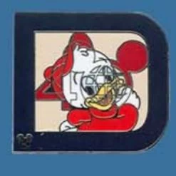 Disney Hidden Mickey Pin - 2011 Series - Classic 'D" - Huey