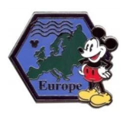 Disney Hidden Mickey Pin - 2012 Series - Continent Stamps - Europe