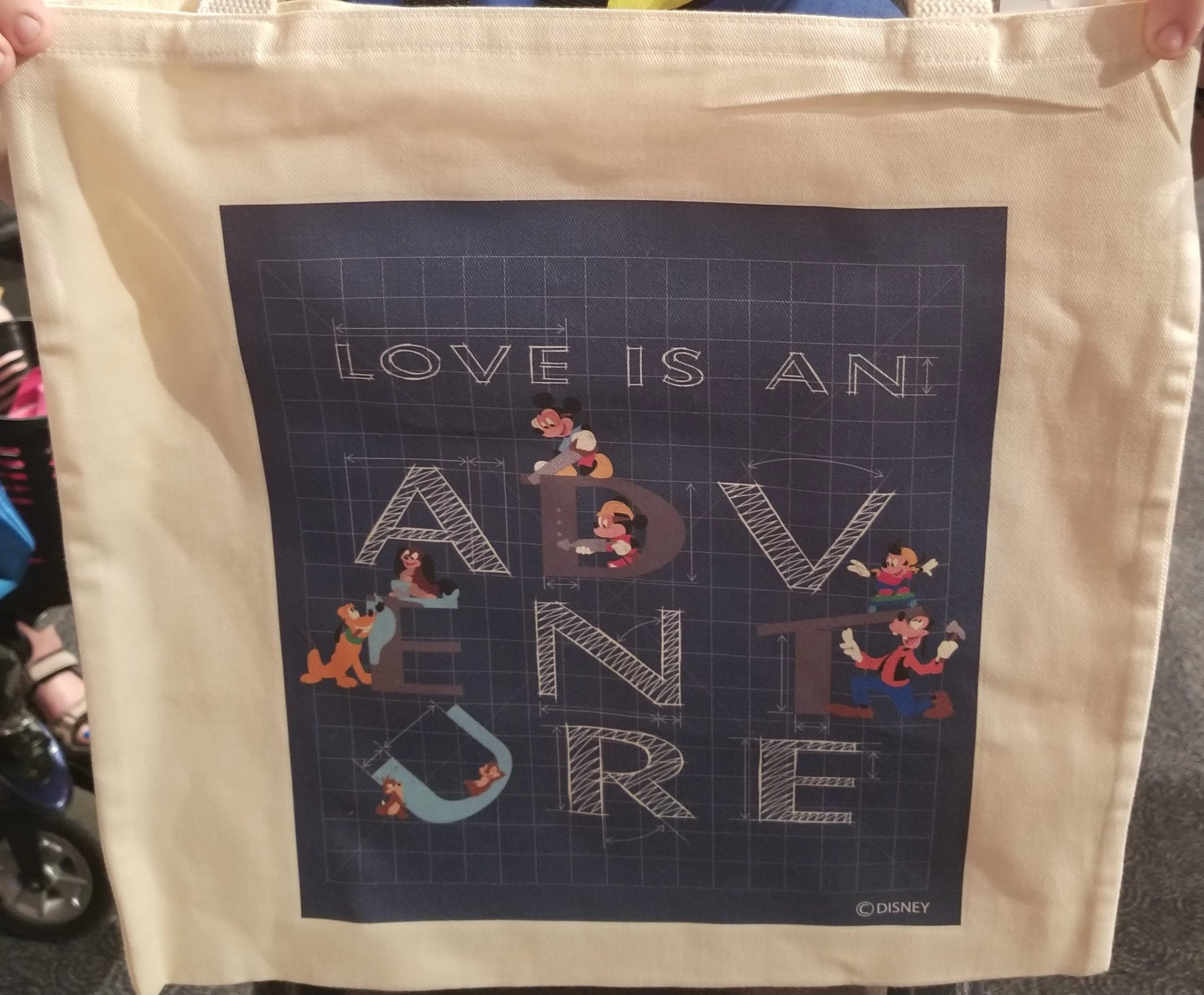 Disney Love Is An Adventure Event - Reuseable Shopping Tote