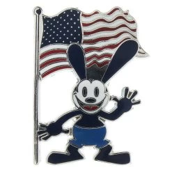 Disney Oswald Pin - Oswald The Lucky Rabbit With USA Flag
