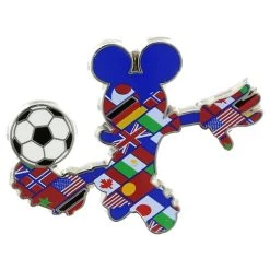 Disney Mickey Pin - 2014 Mickey Soccer Player - Multi-Country