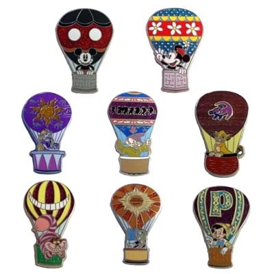 Disney Mystery Pins - Hot Air Balloons - Adventure Is Out There!
