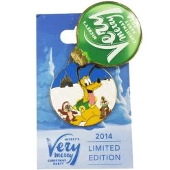 Disney Very Merry Christmas Party Pin - 2014 - Pluto, Chip & Dale