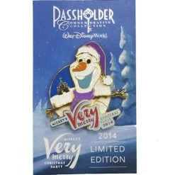 Disney Very Merry Christmas Party Pin - 2014 - Frozen Olaf Snowman