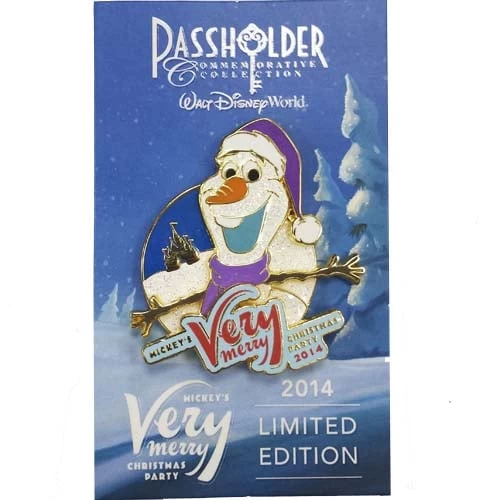 Disney Very Merry Christmas Party Pin - 2014 - Frozen Olaf Snowman