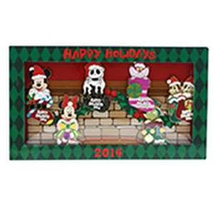 Disney Christmas Pin - 2014 Happy Holidays Stockings Jack Skellington