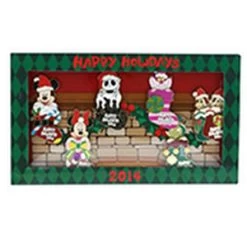 Disney Christmas Pin - 2014 Happy Holidays Stockings - Minnie