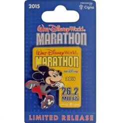 Disney Marathon Pin - WDW Marathon Weekend Mickey Marathon Logo - 2015