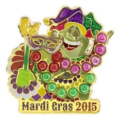 Disney Mardi Gras Pin - 2015 Mardi Gras Prince Naveen & Princess Tiana