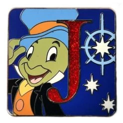 Disney Mystery Pin - Character Alphabet - J - Jiminy Chaser