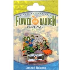 Disney Flower & Garden Festival Pin - 2015 Donald Chip And Dale