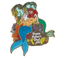 Disney Father's Day Pin - 2015 Ariel And King Triton