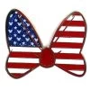 Disney Minnie Pin - Minnie Mouse American Flag Bow