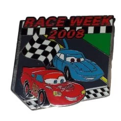 Disney Race Week Pin - 2008 Lightning McQueen & Sally