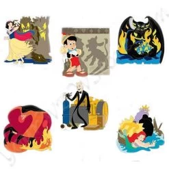 Disney GenEARation D Boxed Pin Set - Scariest Moments - 6 Pin Set