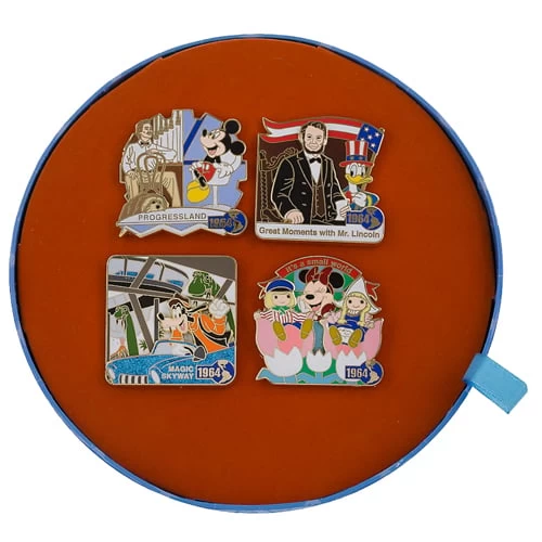 Disney GenEARation D Boxed Pin Set - 1964 World's Fair - 4 Pin Set