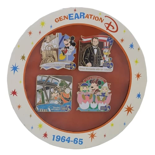 Disney GenEARation D Boxed Pin Set - 1964 World's Fair - 4 Pin Set - Image 2