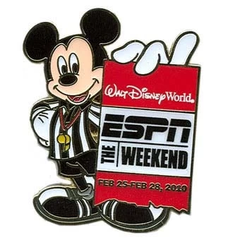 Disney Wide World Of Sports Pin - Weekend 2010