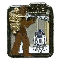 Disney Pin - Star Wars Weekends 2010 - Chewbacca And C3PO