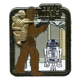 Disney Pin - Star Wars Weekends 2010 - Chewbacca And C3PO