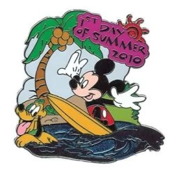 Disney First Day Of Summer Pin - 204H0 Mickey And Pluto