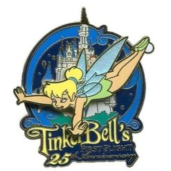 Disney Magic Kingdom Pin - First Flight Of Tinker Bell - 25th Anniversary
