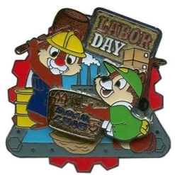 Disney Labor Day Pin - 2010 - Chip And Dale