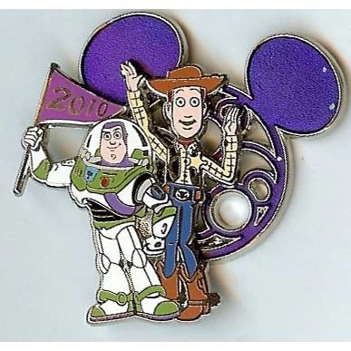 Disney Mickey Mouse Icon W/ Character Pin - Woody And Buzz