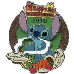Disney Happy Thanksgiving Pin - 2010 Stitch