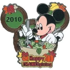 Disney Happy Thanksgiving Pin - 2010 Mickey Mouse