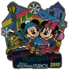 Disney Osborne Lights Pin - 2010 Mickey, Minnie And Pluto