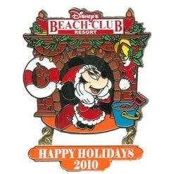Disney Happy Holidays Pin - 2010 Beach Club Resort