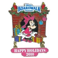 Disney Happy Holidays Pin - 2010 Boardwalk Resort
