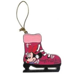 Disney Happy Holidays Pin - Ice Skate Ornament 2010 - Minnie Mouse