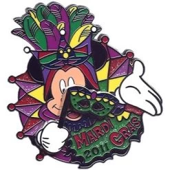 Disney Mardi Gras Pin - 2011 - Mickey Mouse