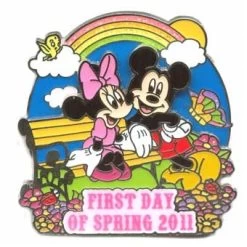 Disney First Day Of Spring Pin - 2011 Mickey And Minnie Mouse