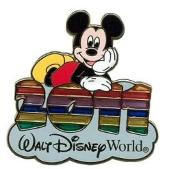 Disney Mickey Pin - 2011 - Rainbow Mickey