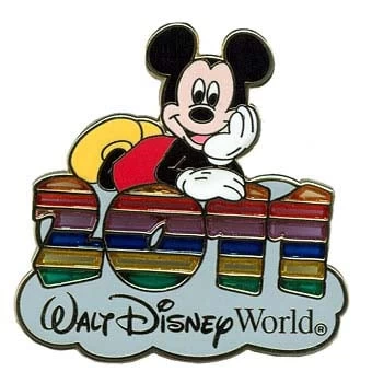 Disney Mickey Pin - 2011 - Rainbow Mickey