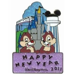 Disney New Year's Day Pin - Chip 'n Dale