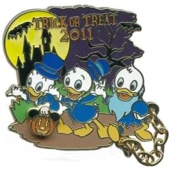 Disney Halloween Pin - Trick Or Treat 2011 - Huey, Dewey, And Louie