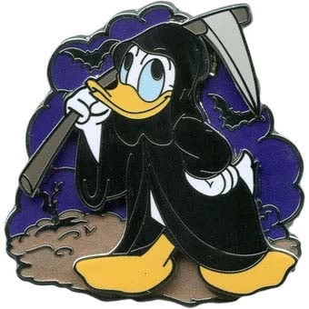 Disney Halloween Pin - Ghoulish Graveyard - Donald Duck As Grim Reaper