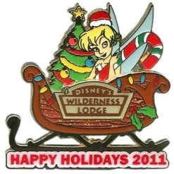 Disney Happy Holidays Pin - 2011 Wilderness Lodge