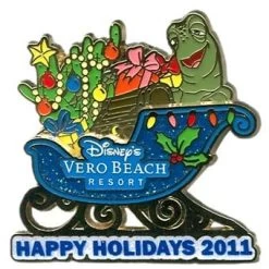 Disney Happy Holidays Pin - 2011 Vero Beach Resort
