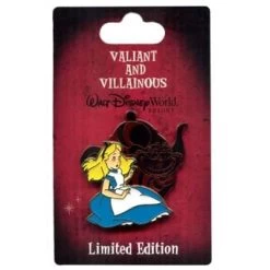 Disney Valiant And Villainous Pin - Alice And Cheshire Cat