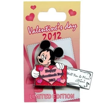 Disney Valentine's Day Pin - 2012 - Mickey Mouse