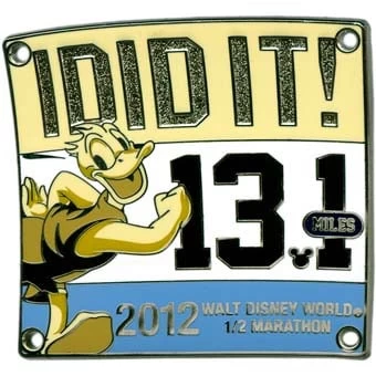 Disney 2012 Marathon Pin - Half Marathon - I Did It!