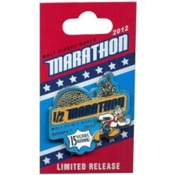 Disney 2012 Marathon Pin - Half Marathon - Donald Duck
