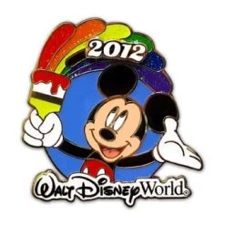 Disney Mickey Pin - 2012 Walt Disney World Resort Rainbow Pin