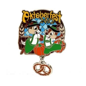 Disney Oktoberfest Pin - 2012 Chip N Dale